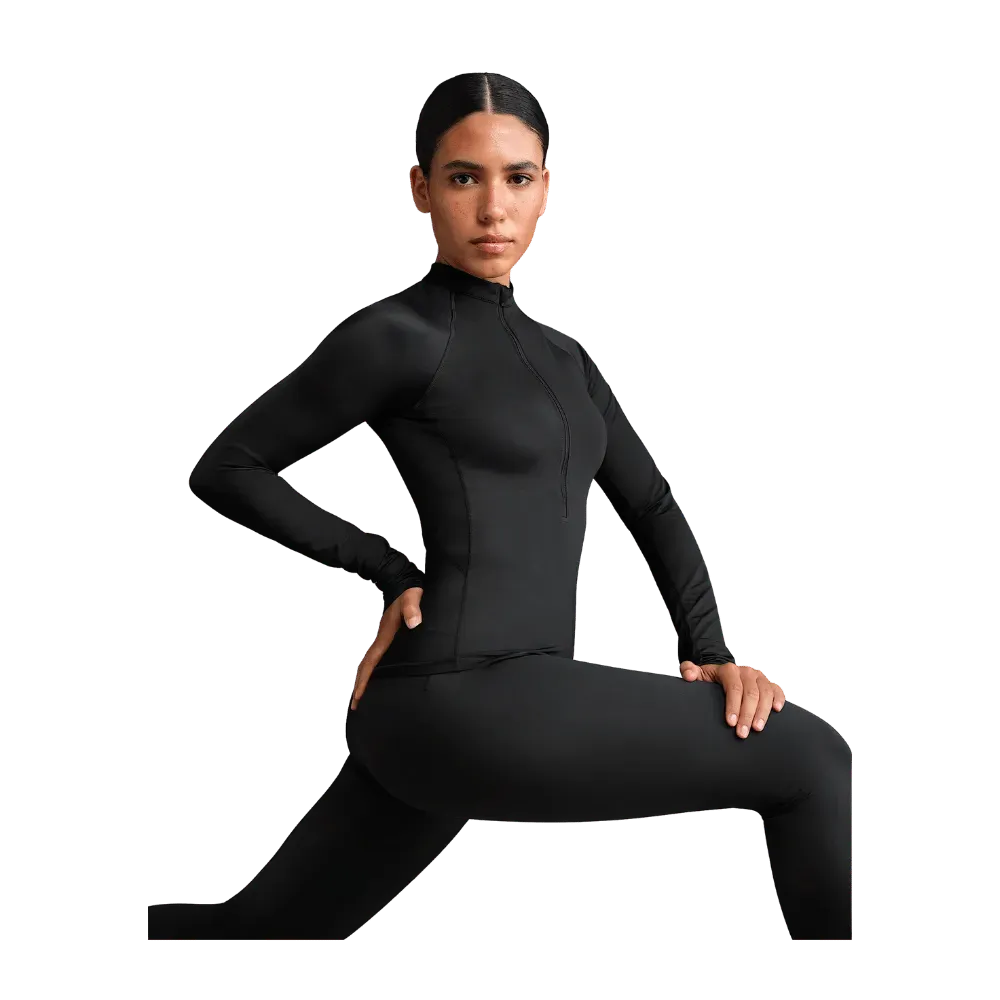 Nike x Skims Shine Women's Long-Sleeve Half-Zip Top CURRANT