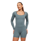 Gymshark Lifting Dipped Waistband All-In-One Iron Blue