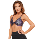 Gymshark Printed Twist Front Bralette Morning Blue