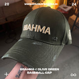 Brahma // Olive Distressed Baseball Cap