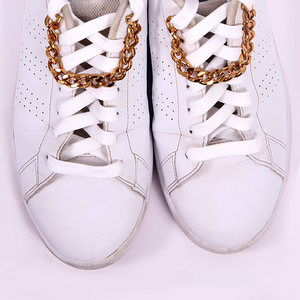 Gold Cuban Sneaker Chains For Sneakers