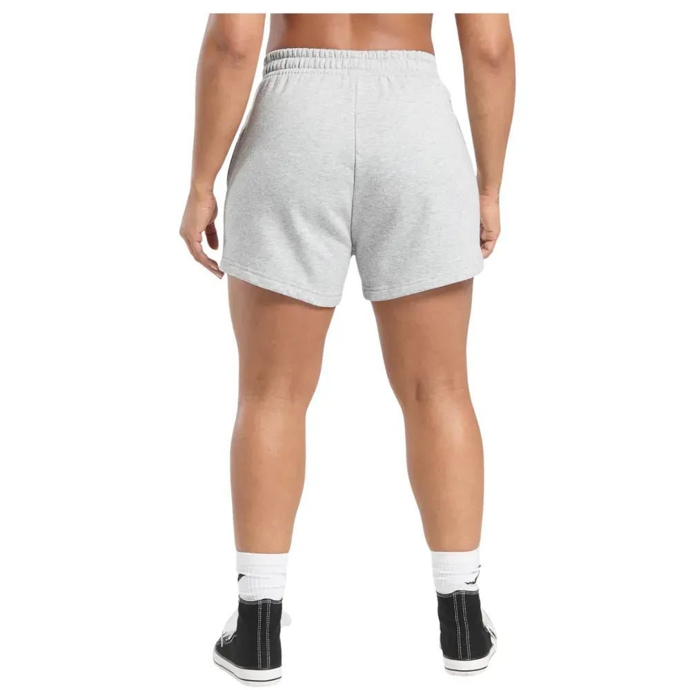 Gymshark Lifting Essentials Graphic Brushed 4' Shorts Light Grey Core MarlBlack
