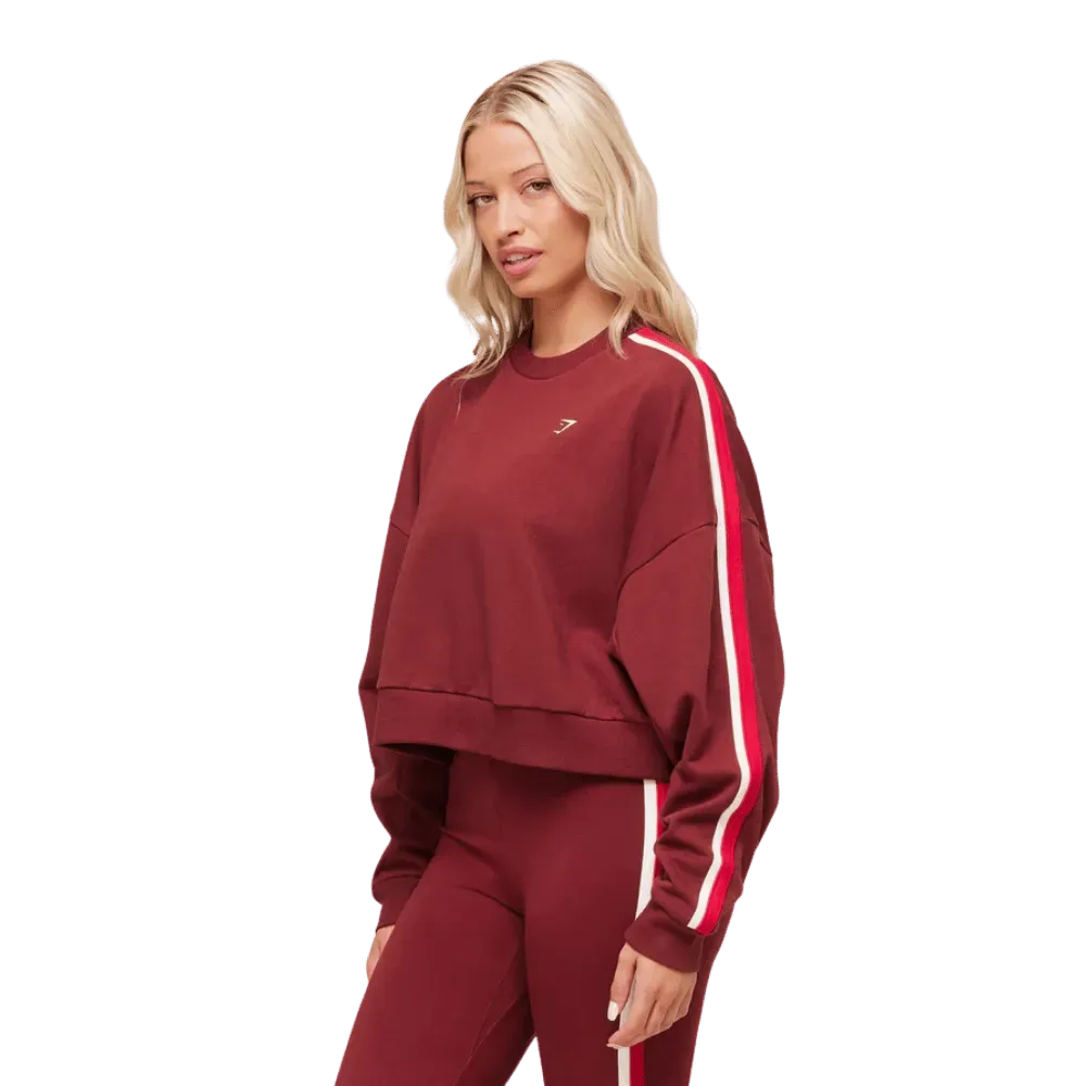 Gymshark Piping Midi Crew Neck Sets Red/Carmine Red/Soft White