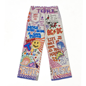 Handpainted Graffiti Jeans