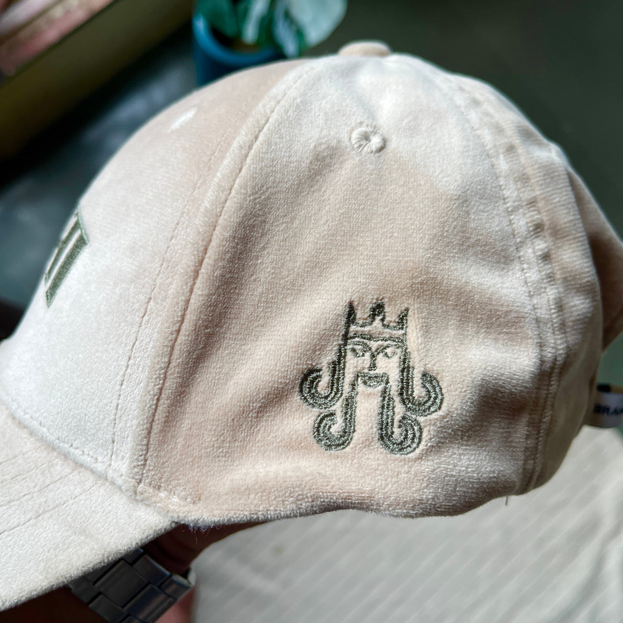 Brahma // Cream Suede Baseball Cap