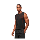 Gymshark Apex Seamless Tank Slim Fit Black/Carmine Red