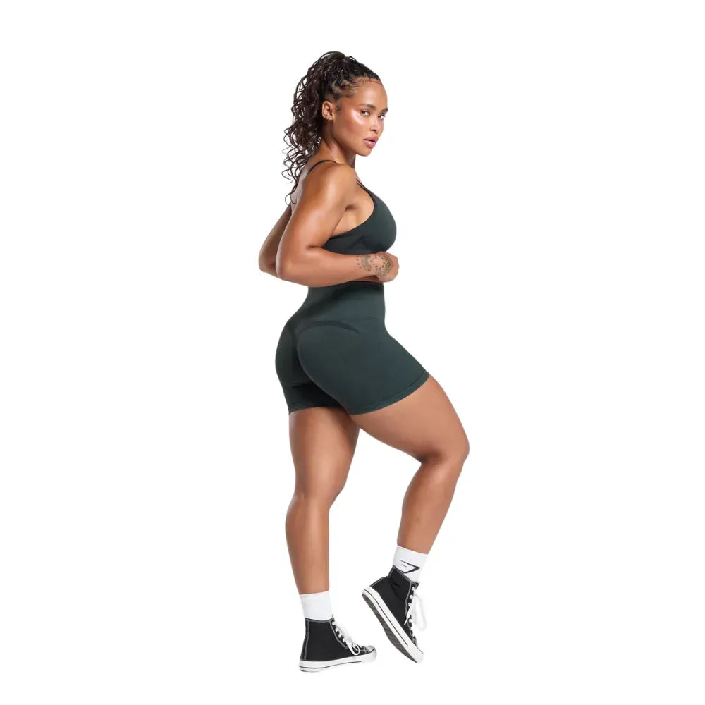 Gymshark Gains Seamless Washed Shorts Black