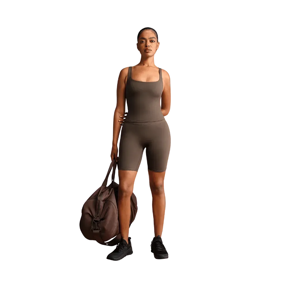 Nike X Skims Matte Women's Square-Neck Tank Dark Sepia