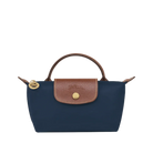 Longchamp Le Pliage Original Pouch with handle Navy - Recycled canvas