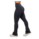 Gymshark Lifting Dipped Waistband Flared Leggings Heavy Blue Black