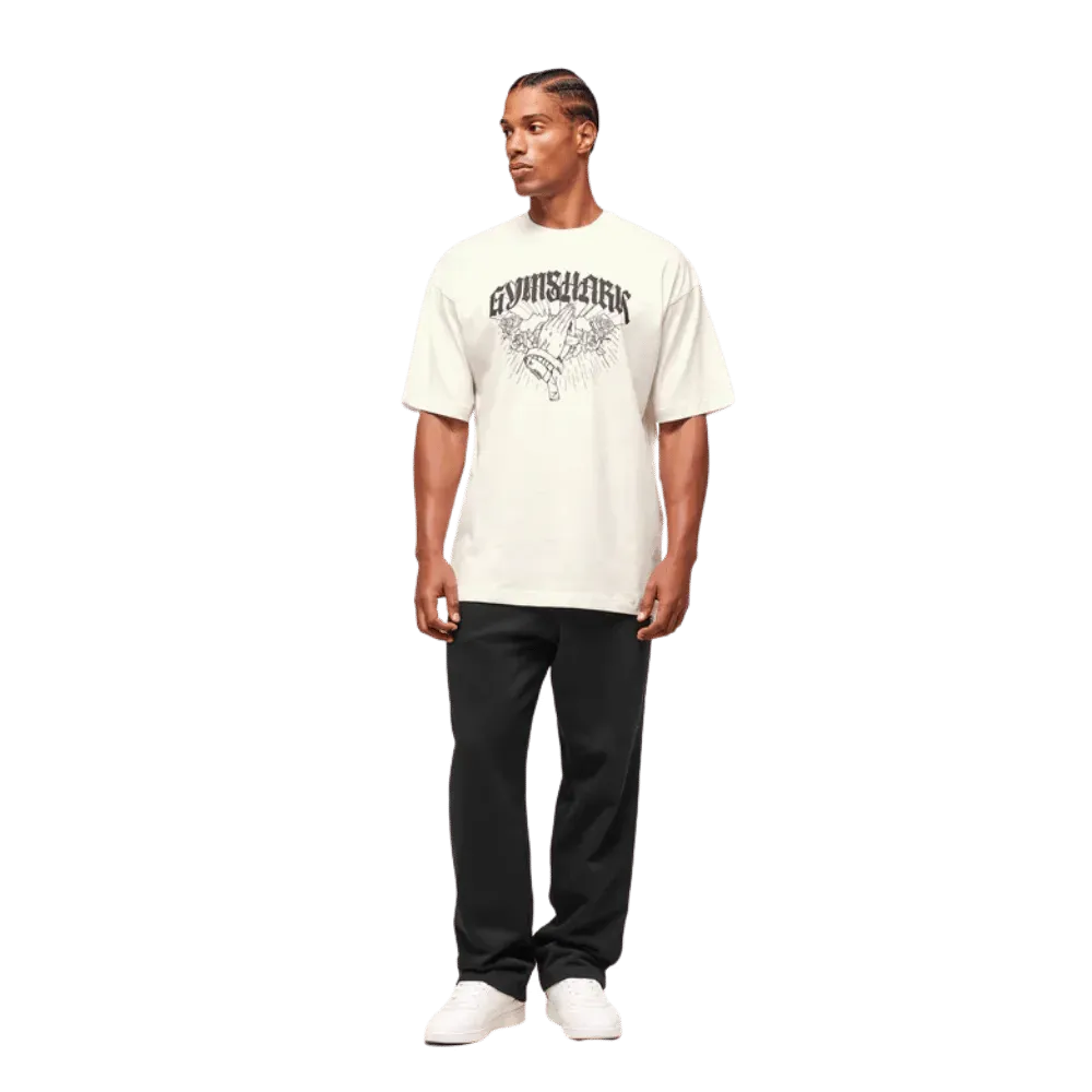Gymshark Hispanic Heritage T-Shirt Oversized Fit Soft White
