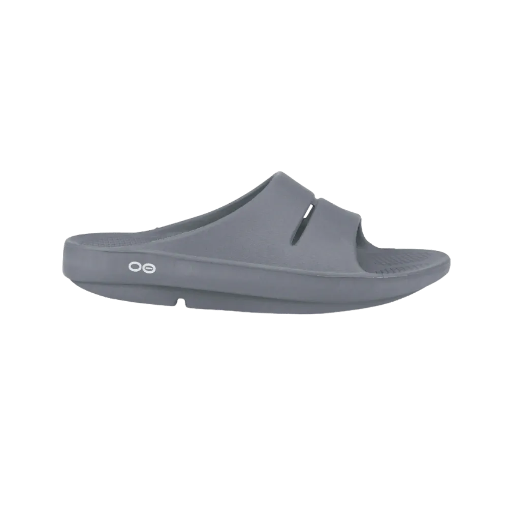 Oofos OOahh Slide Sandal Slate