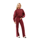 Gymshark Piping Wide Leg Pant Sets Red