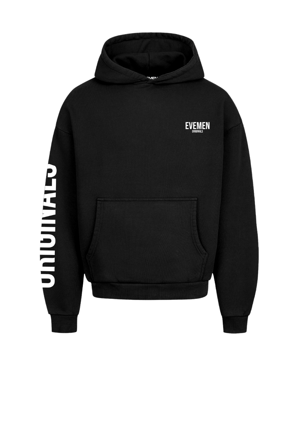 EVEMEN ORIGINALS HOODIE - BLACK