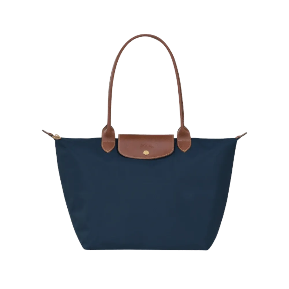Longchamp Le Pliage Original M Tote bag Navy - Recycled canvas