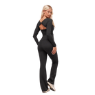 Gymshark Twist Back Long Sleeve Top Black