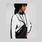 Karl Lagerfeld Nylon Moon Shoulder Bag White/Black
