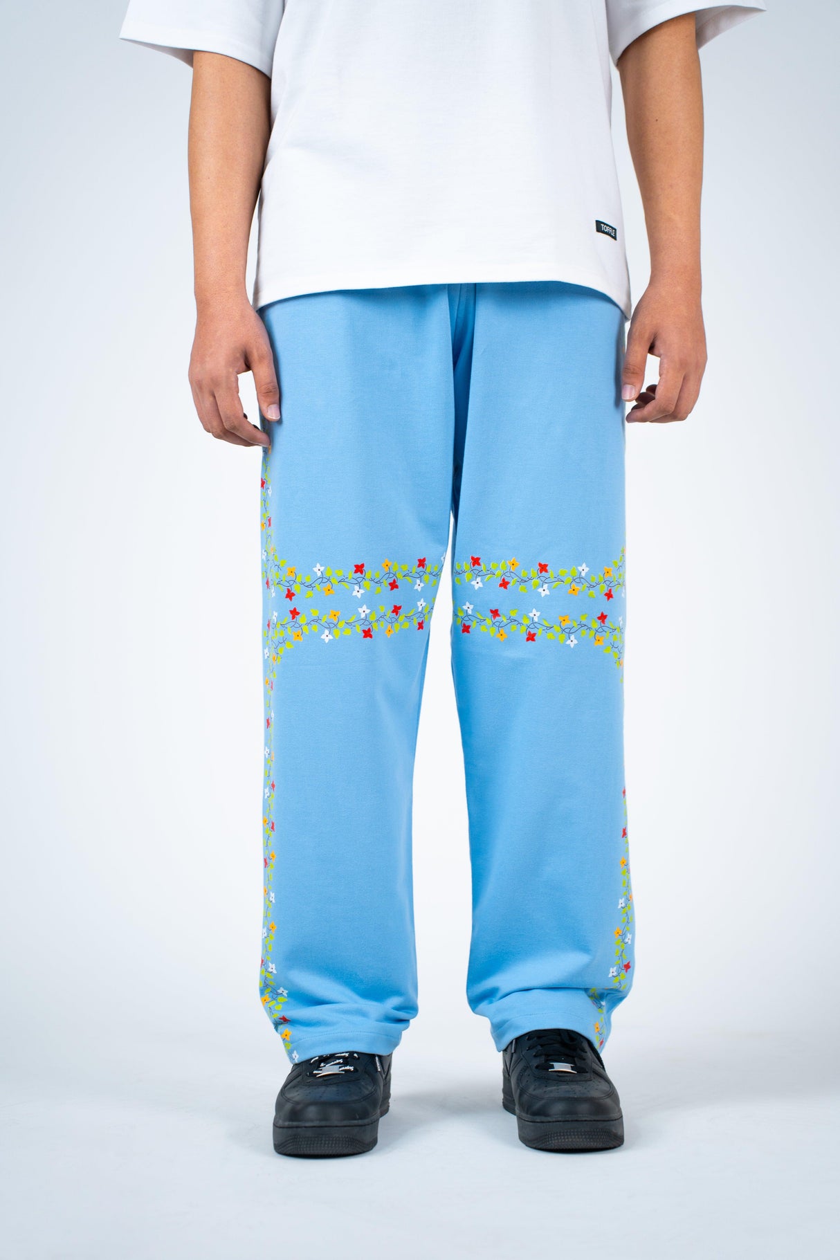 Light Blue Floral Jogger - dawntown