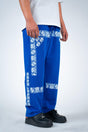 Dark Blue Block Paisley Jogger - dawntown