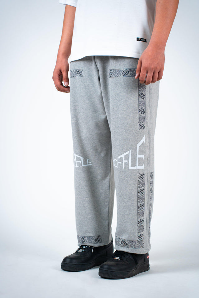 Grey Paisley Jogger - dawntown