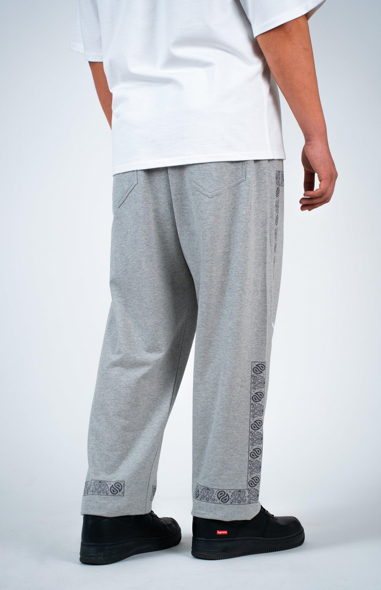 Grey Paisley Jogger - dawntown