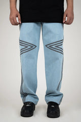 Reflective Athletic Blue Denim - dawntown