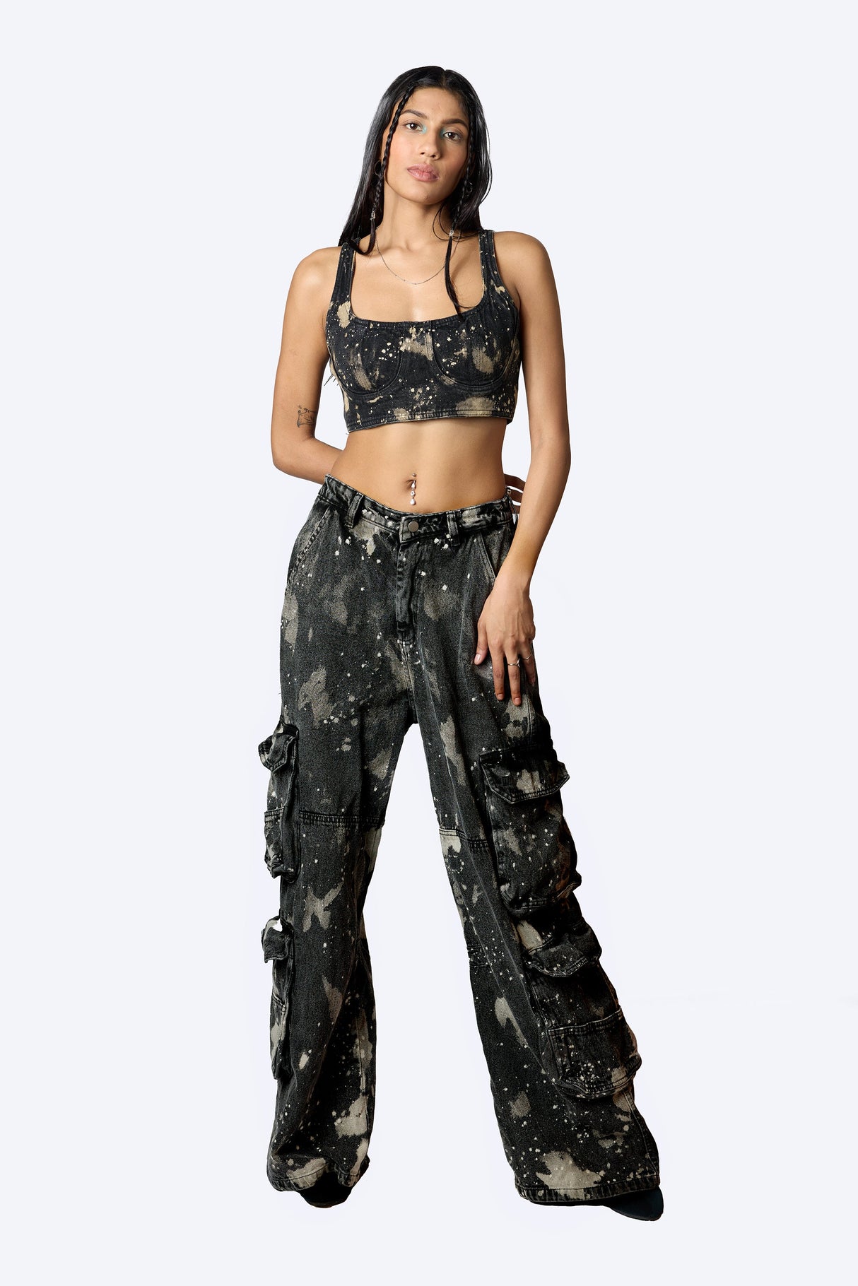 Black Acid Wash Crop