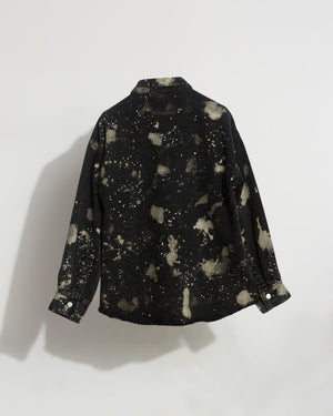 DARK WASH BLACK JACKET