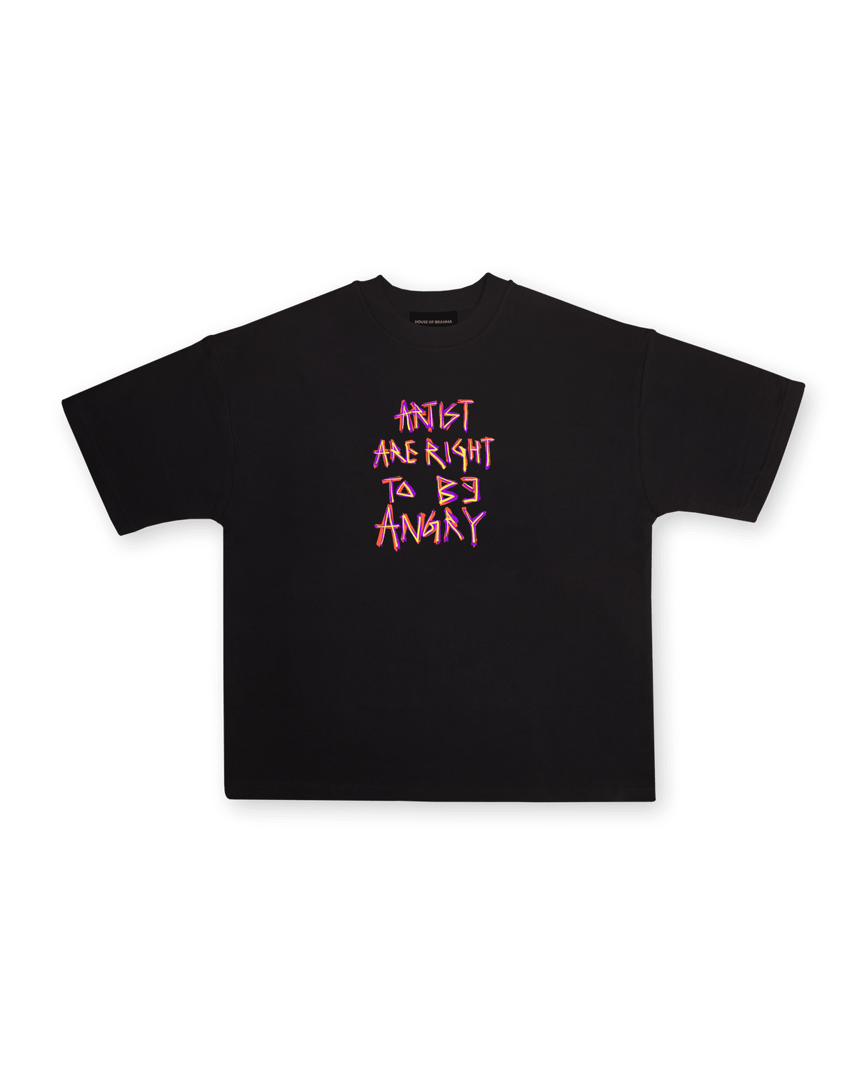 HOUSE OF BRAHMA // Agony // Black Oversized Unisex T-shirt - dawntown