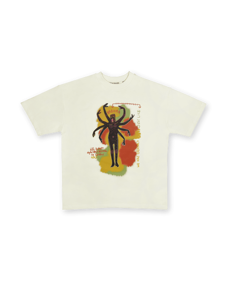 HOUSE OF BRAHMA Alien // Beige Oversized Unisex T-shirt - dawntown