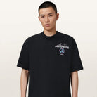AllSaints Reincarnate Short Sleeve Crew Neck T-Shirt – Washed Black