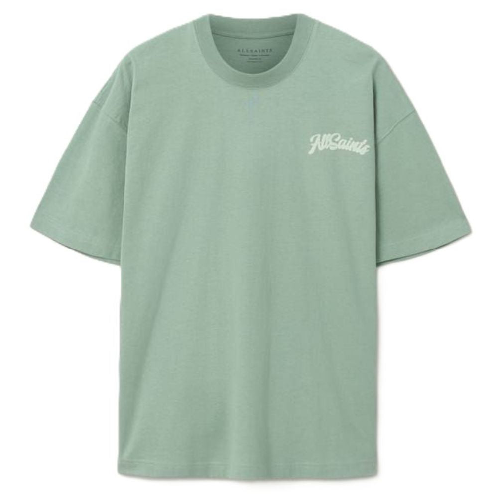 AllSaints Odyssey Oversized Short Sleeve Crew T-Shirt – Spring Green