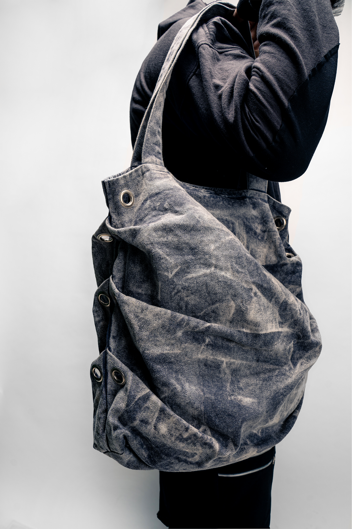 The Not so Basic Tote Bag- Acid Wash