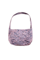 Draped Waterfall Tote Bag- Pink