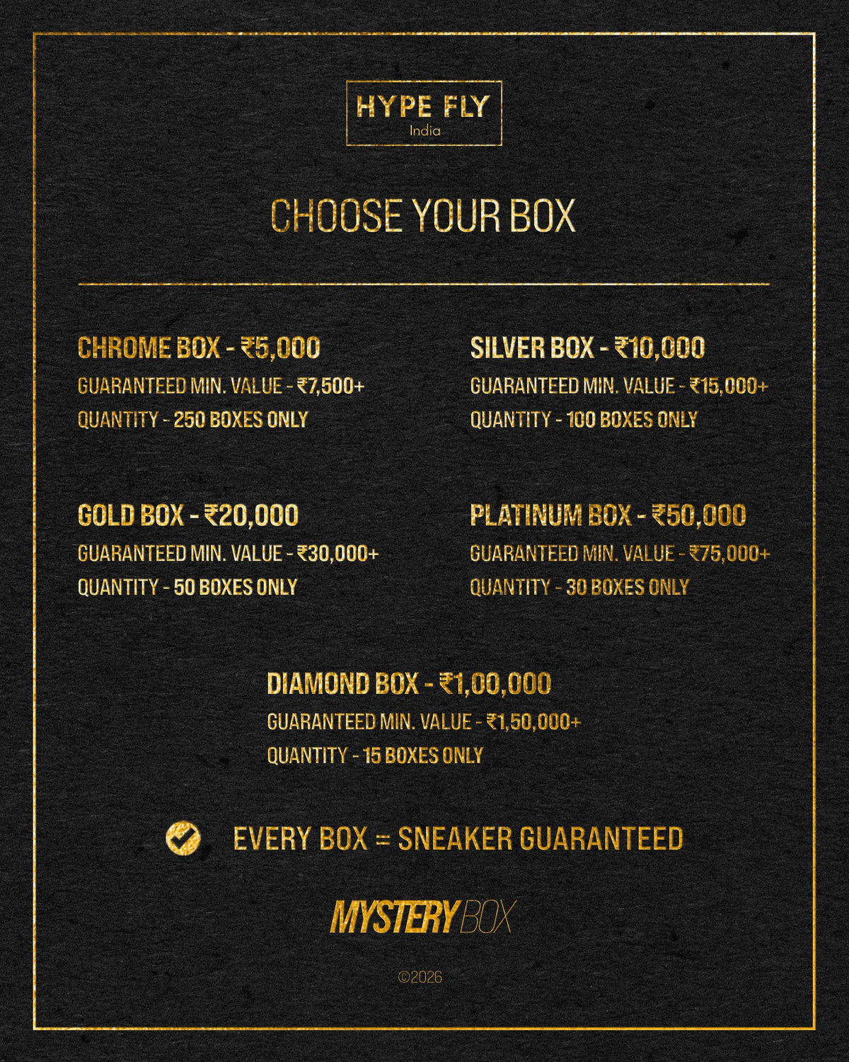 Platinum Mystery Box