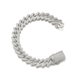 Freezy Cuban Bracelet in White Gold - 14mm