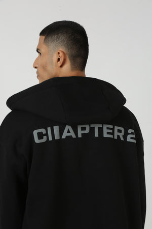 The Everyday Black Hooded Zipper