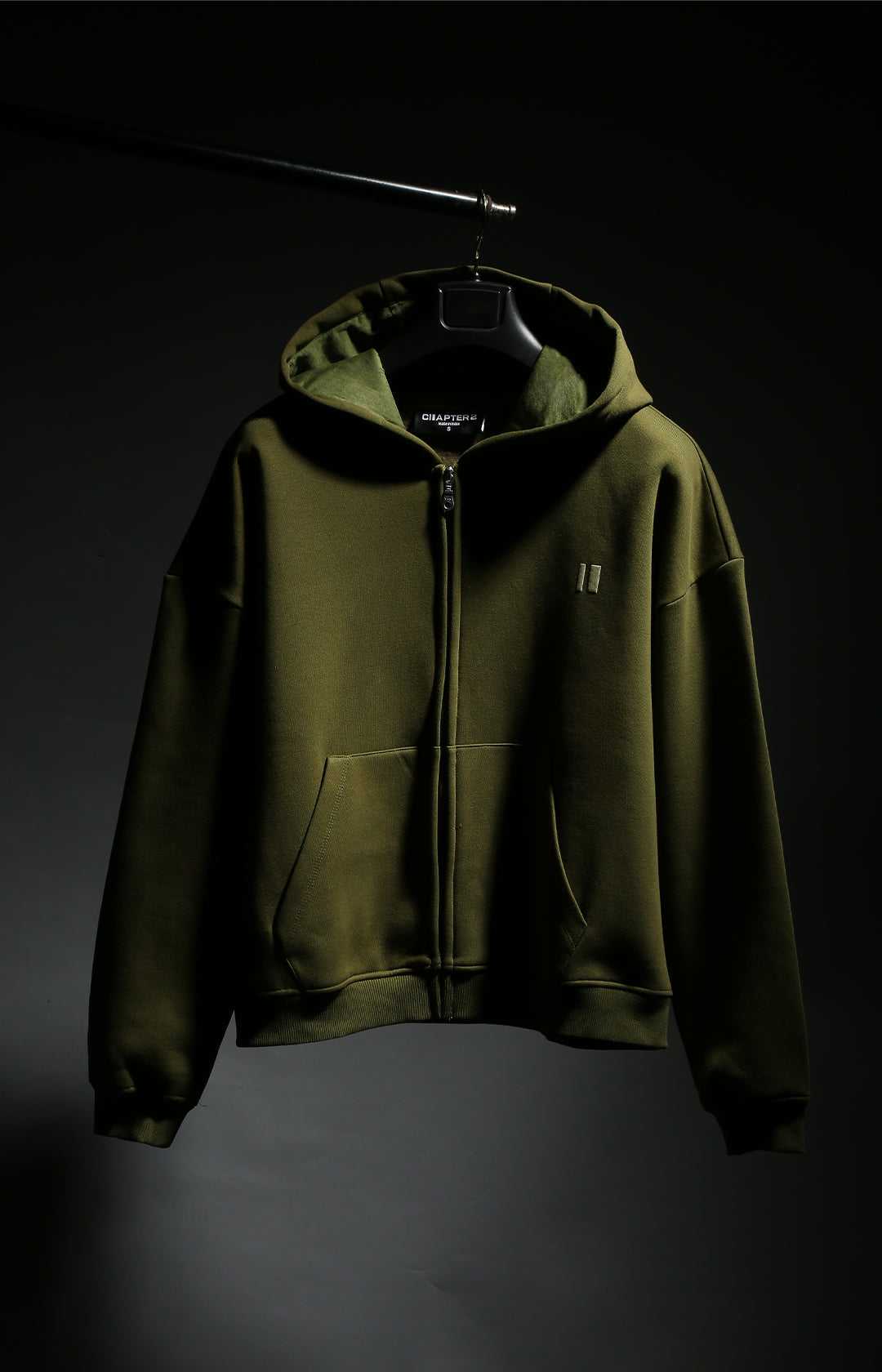 The Everyday Olive Hooded Zipper