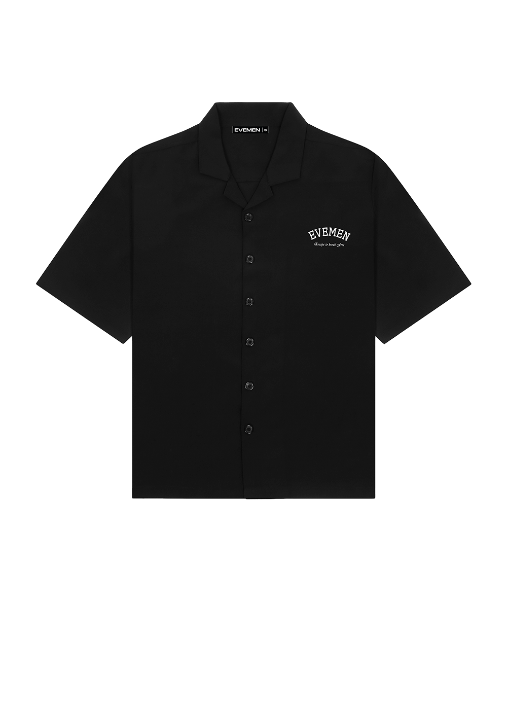 EVEMEN BOWLING SHIRT - BLACK