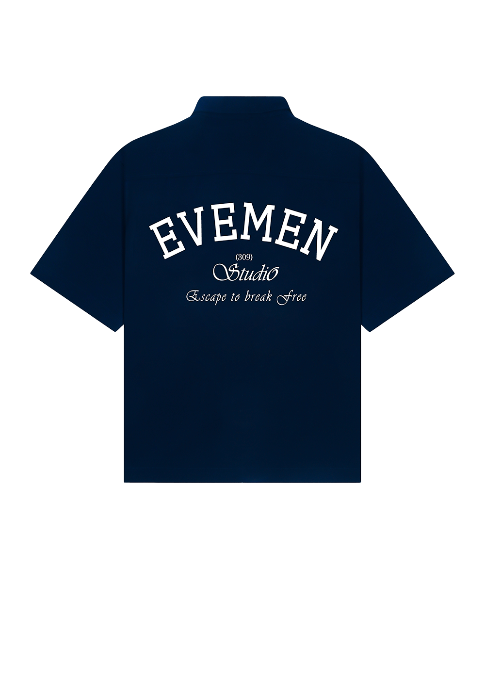 EVEMEN BOWLING SHIRT - BLUE