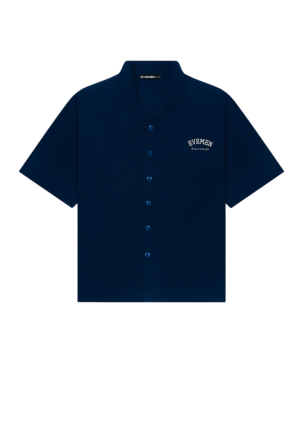 EVEMEN BOWLING SHIRT - BLUE