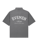 EVEMEN BOWLING SHIRT - SMOKE GREY