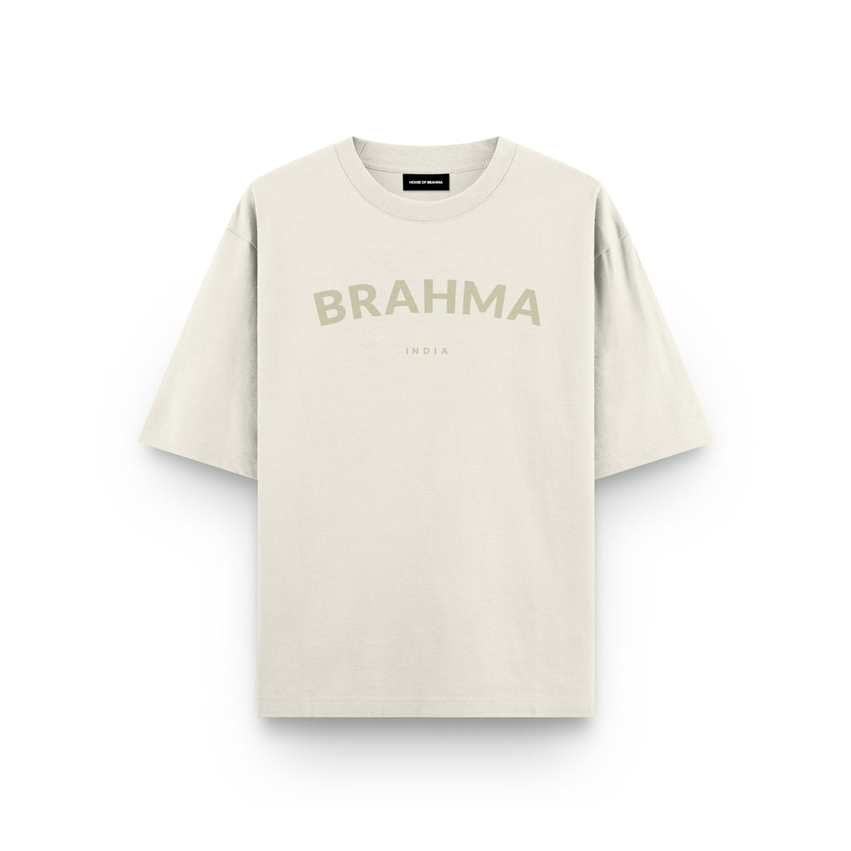 Brahma India // Beige Oversized Unisex T-shirt