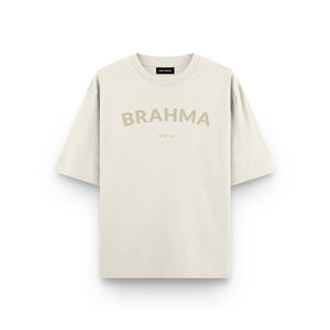 Brahma India // Beige Oversized Unisex T-shirt