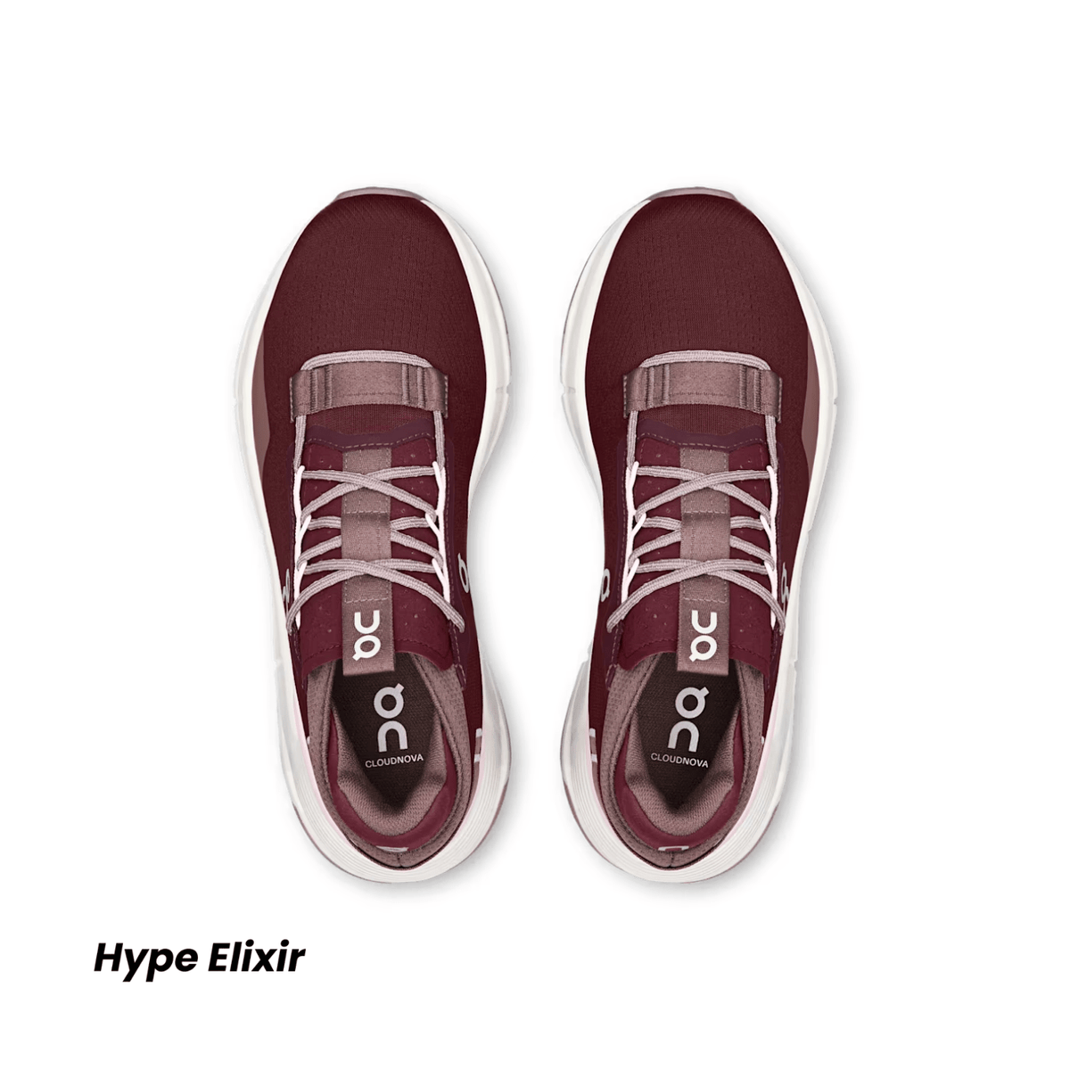 On Running Cloudnova 2 Maroon | Peony