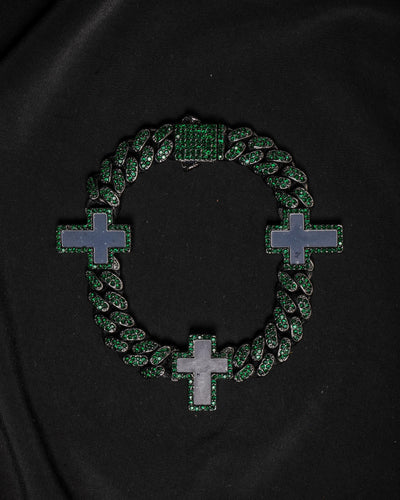 Cyber Cross Chain Bracelet