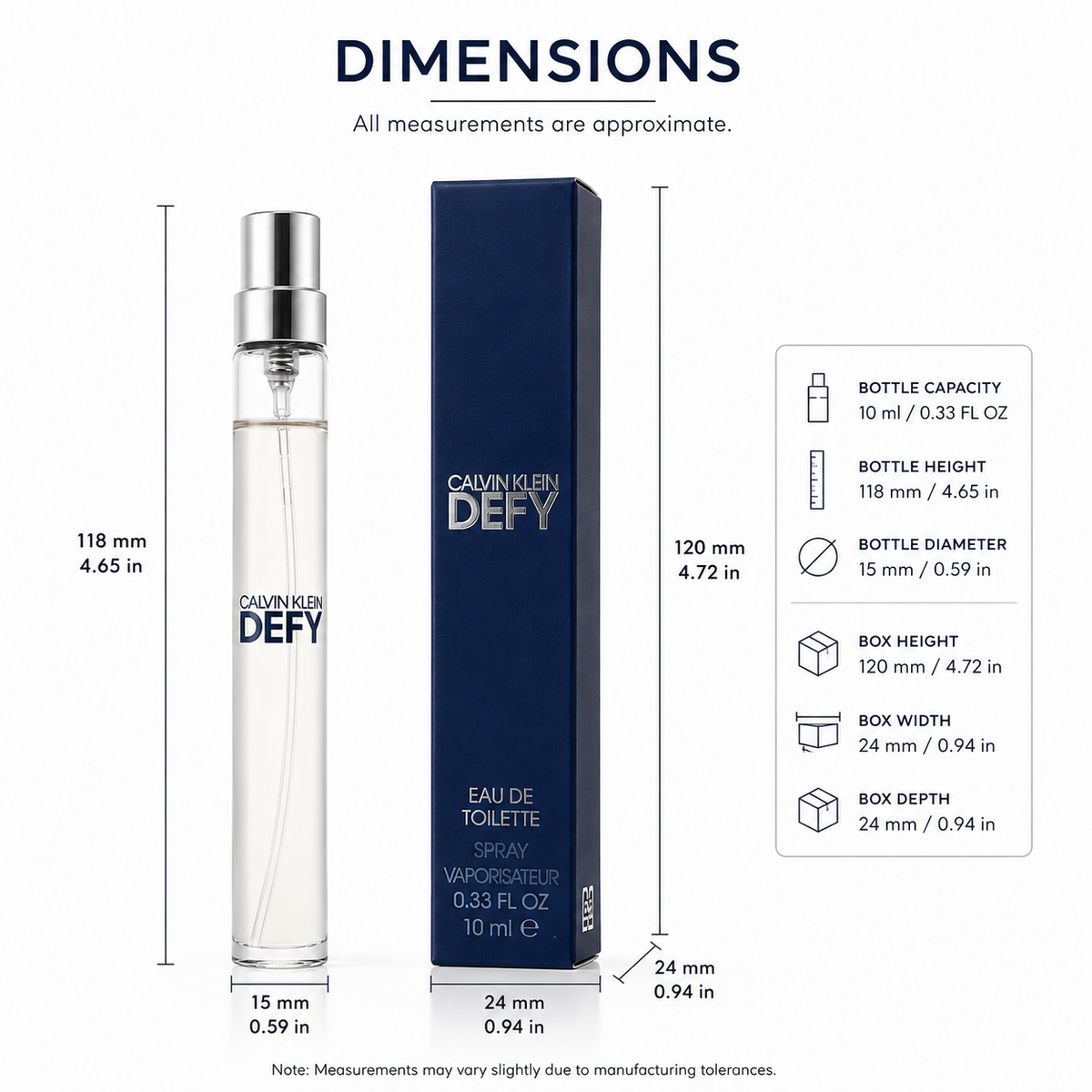 Calvin Klein Defy - Mini - EDT - (10 ml / 0.33 fl oz)