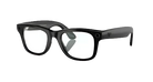 Classic black rectangular eyeglasses with clear lenses, contemporary streetwear accessory