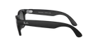 Side view of black Ray-Ban sunglasses with logo, modern streetwear eyewear style