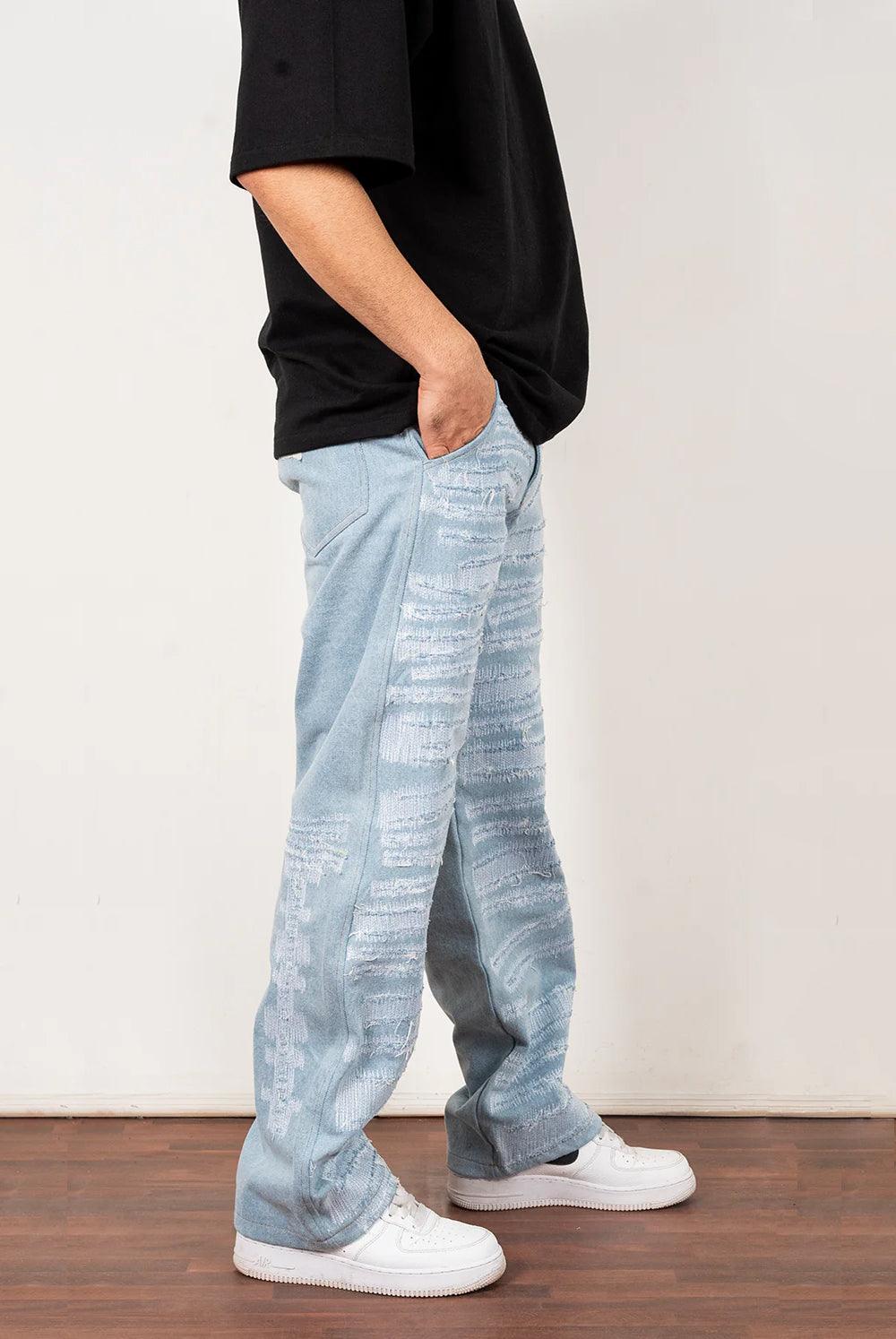 Distressed Blue Denim - dawntown